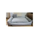 Viking choice - lit pour chien gris 120x90 cm - coussin pour chien lavable - lit pour chien imperm�able ...
