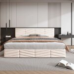 Wishdor - lit coffre lit adulte double capitonné 180 x 200 cm avec tête de lit réglable en hauteur, velours, ... Wishdor - lit coffre lit adulte double capitonné 180 x 200 cm avec tête de lit réglable en hauteur, velours, ...