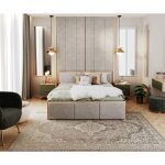 Nova confort - lit coffre barcelona 120 x 200 cm avec sommier à lattes relevable chêne - gris clair Nova confort - lit coffre barcelona 120 x 200 cm avec sommier à lattes relevable chêne - gris clair