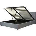 Lit coffre colise : pratique, lgant et optimis pour votre espace - noir 160x200 cm