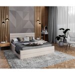 Nova confort - lit coffre dallas 160 x 200 cm avec sommier à lattes relevable beige Nova confort - lit coffre dallas 160 x 200 cm avec sommier à lattes relevable beige