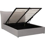 Habitat et jardin - lit coffre double 'megeve' 140 x 200 cm - gris