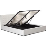 Designetsamaison - lit avec coffre de rangement blanc avec sommier 160x200 cm - dream Designetsamaison - lit avec coffre de rangement blanc avec sommier 160x200 cm - dream