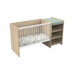 Baby price - lit bébé combiné - 120x60cm - evolutif en 90x190cm - babyprice up - décor bois - avec commode ... Baby price - lit bébé combiné - 120x60cm - evolutif en 90x190cm - babyprice up - décor bois - avec commode ...