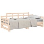 Lit coulissant sans matelas bois de pin solide vidaxl Lit coulissant sans matelas bois de pin solide vidaxl