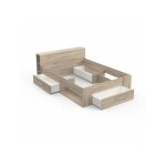 Demeyere lit adulte 140 x 190 cm - chene kronberg - oxygene