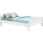 Idimex - lit double flims, 140 x 190 cm en pin massif lasuré blanc Idimex - lit double flims, 140 x 190 cm en pin massif lasuré blanc