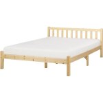 Beliani - lit double avec sommier à lattes chambre moderne scandinave 140 x 200 cm en bois de pin clair ... Beliani - lit double avec sommier à lattes chambre moderne scandinave 140 x 200 cm en bois de pin clair ...