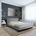 Le quai des affaires - lit dublin 160x200 + 1 sommier / gris clair / 210x165x76