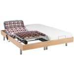 Lit �lectrique de relaxation tout plots + matelas latex - 2 x 90 x 200 cm - ch�ne - cassiopee iii de ...