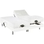 Lit électrique de relaxation tout plots + matelas mémoire de forme et bambou - 2 x 80 x 200 cm - blanc ... Lit électrique de relaxation tout plots + matelas mémoire de forme et bambou - 2 x 80 x 200 cm - blanc ...