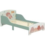 Zonekiz - lit pour enfant 3 - 6 ans design mountain adventure - sommier � lattes inclus - barri�res de ...