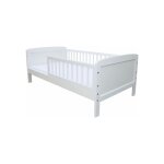 Viking choice ? lit enfant blanc 160x70cm ? sommier � lattes inclus ? bois d'�pic�a massif ? protection ...