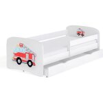 Lit enfant camion de pompier avec sommiers et barrière de sécurité amovible drimy - matelas mousse - ... Lit enfant camion de pompier avec sommiers et barrière de sécurité amovible drimy - matelas mousse - ...