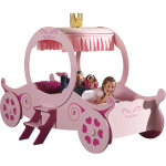 Les tendances - lit 90x200 princesse kate sommier inclus vipack car beds - rose Les tendances - lit 90x200 princesse kate sommier inclus vipack car beds - rose
