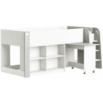 Calicosy - lit enfant combin avec bureau et rangement 90x200 - hampton