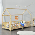 [en. casa] - lit cabane sisimiut pin 90 x 200 cm naturel