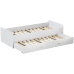 Vitalispa - lit pour enfant jaspar, blanc, 90x200 cm avec sommier � lattes, sans matelas