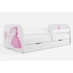 Lit enfant princesse debout et cheval avec sommiers et barrière de sécurité amovible drimy - 70x140 Lit enfant princesse debout et cheval avec sommiers et barrière de sécurité amovible drimy - 70x140