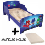 Bebegavroche - lit enfant pyjamasques trio + matelas
