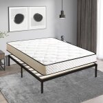 Iztoss ? ensemble sommier et matelas 140x200 cm ? matelas mousse 140x200x16 cm ? sommier � lattes en ...
