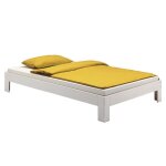 Idimex - lit futon thomas, en pin massif, 90 x 200 cm, lasur blanc