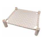 Lit hamac pour chat en bois 'boho' 53cm naturel