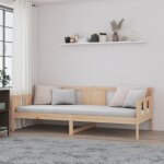 Lit de jour bois massif de pin 90x190 cm Lit de jour bois massif de pin 90x190 cm