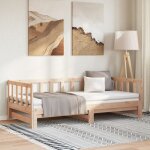 Lit de jour et lit gigogne sans matelas 90x190 cm bois massif vidaxl