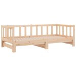 Lit de jour et lit gigogne sans matelas 90x190 cm bois massif vidaxl