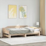 Lit de jour et lit gigogne sans matelas 90x190 cm bois massif vidaxl