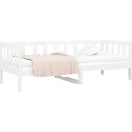 Lit de jour sans matelas blanc 80x200 cm bois de pin massif vidaxl