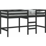Lit mezzanine enfants chelle 90x200 cm bois pin massif
