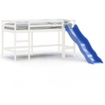 Vidaxl - lit mezzanine enfants toboggan blanc 80x200 cm bois pin massif 219020 Vidaxl - lit mezzanine enfants toboggan blanc 80x200 cm bois pin massif 219020