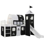 Vidaxl - lit mezzanine d'enfants avec toboggan et chelle pin 97x208 cm