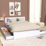 Lit oslo 140x190 + 2 tiroirs / blanc / 193x144x80 Lit oslo 140x190 + 2 tiroirs / blanc / 193x144x80