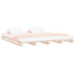 Lit de palette 160x200 cm bois de pin massif vidaxl