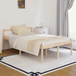 Lit pour personne �g�e 120x190 cm petit double bois massif pin vidaxl