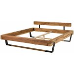 Massivmoebel24. de - lit en poutres de ch�ne sauvage huil� naturel 200x200 - oslo 200