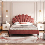 Redom - lit adulte lit rembourré 140 x 200 cm, lit 2 place avec sommier à lattes en tissu doux pour la ... Redom - lit adulte lit rembourré 140 x 200 cm, lit 2 place avec sommier à lattes en tissu doux pour la ...