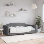 Lit de repos sans matelas gris fonc� 90x190 cm tissu vidaxl
