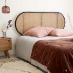 Berah getah - tête de lit en rotin et cannage 160 cm Berah getah - tête de lit en rotin et cannage 160 cm