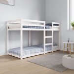 Bonnevie - lit simple pour adulte lit superpos - cadre de lit blanc 75x190 cm bois de pin massif bv677075 ...