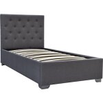 Habitat et jardin - lit simple avec coffre 'tino' - 90 × 190 cm - gris Habitat et jardin - lit simple avec coffre 'tino' - 90 × 190 cm - gris