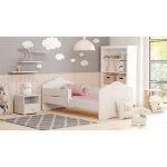 Lit simple pour enfants, lit pour enfants, lit avec protection antichute et tête de lit 'nuage', cm 144x78h58, ... Lit simple pour enfants, lit pour enfants, lit avec protection antichute et tête de lit 'nuage', cm 144x78h58, ...