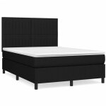 Lit  sommier tapissier avec matelas noir 140x200 tissu 4