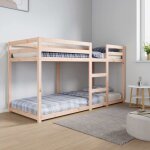 Lit superpos� sans matelas 80x200 cm bois de pin massif vidaxl