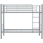 Habitat et jardin - lit superpos� 'adam' - 90 x 190 cm - m�tal - gris