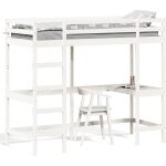 Vidaxl - lit superposé sans matelas blanc 80x200 cm bois de pin massif Vidaxl - lit superposé sans matelas blanc 80x200 cm bois de pin massif