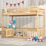 Lit superpos avec escalier  angle droit - lit avec barrires et portes, lit enfant avec protection ...